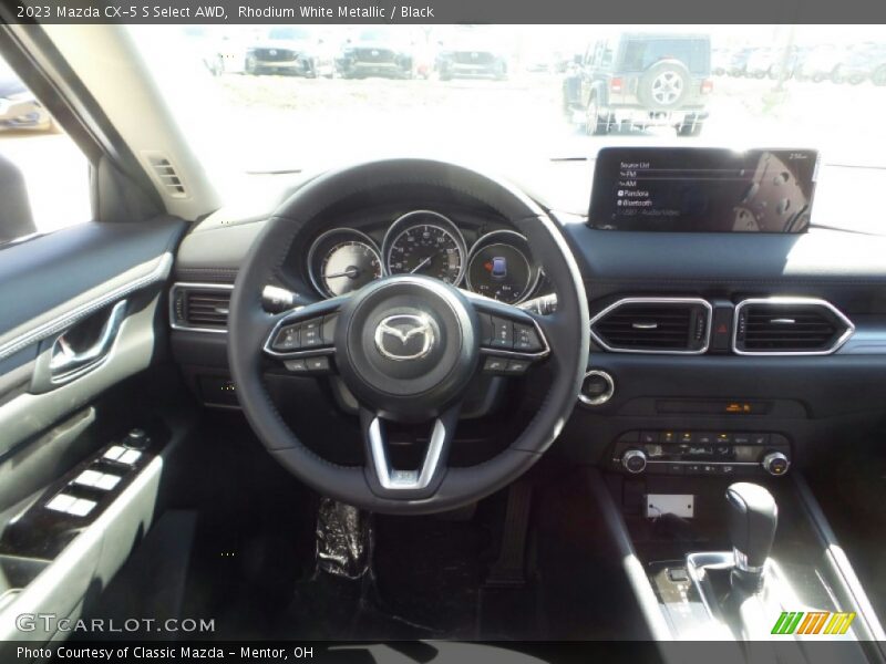Rhodium White Metallic / Black 2023 Mazda CX-5 S Select AWD