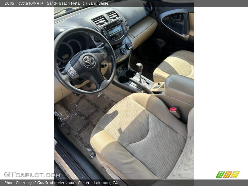 Front Seat of 2009 RAV4 I4