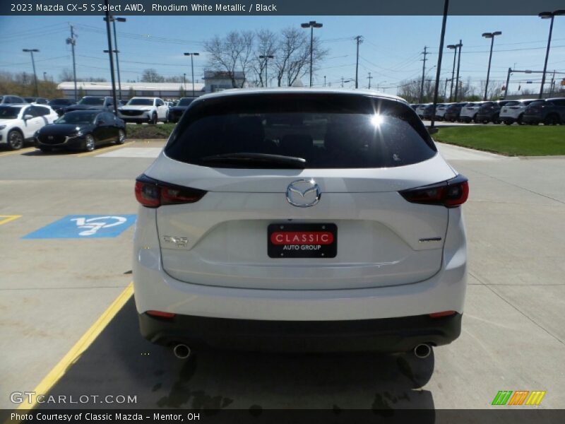 Rhodium White Metallic / Black 2023 Mazda CX-5 S Select AWD