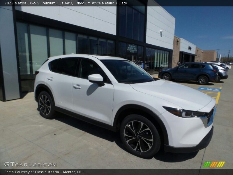 Rhodium White Metallic / Black 2023 Mazda CX-5 S Premium Plus AWD