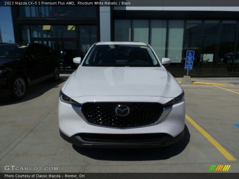 Rhodium White Metallic / Black 2023 Mazda CX-5 S Premium Plus AWD