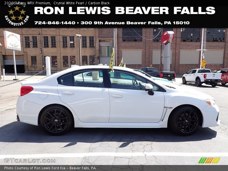 Crystal White Pearl / Carbon Black 2020 Subaru WRX Premium