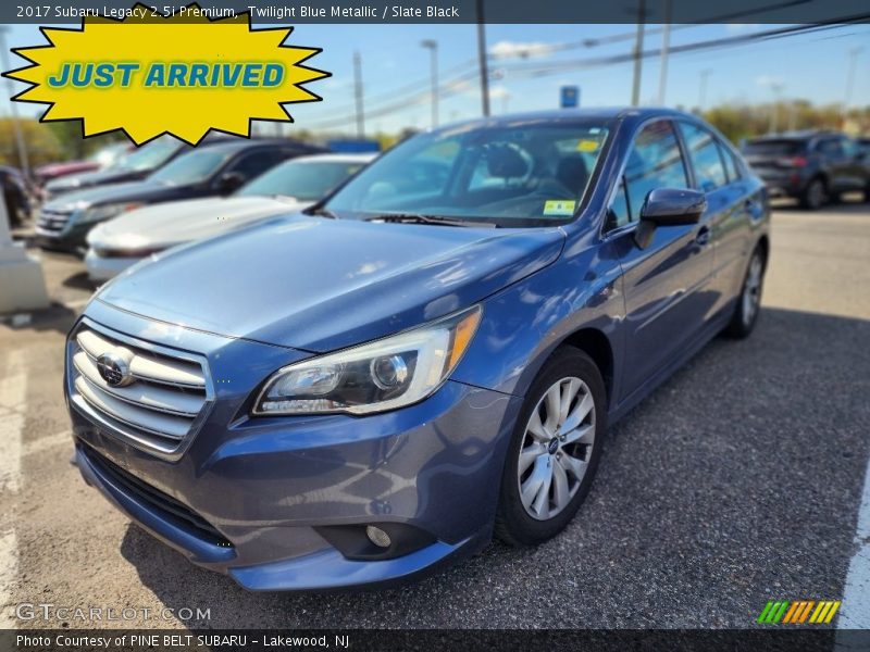 Twilight Blue Metallic / Slate Black 2017 Subaru Legacy 2.5i Premium