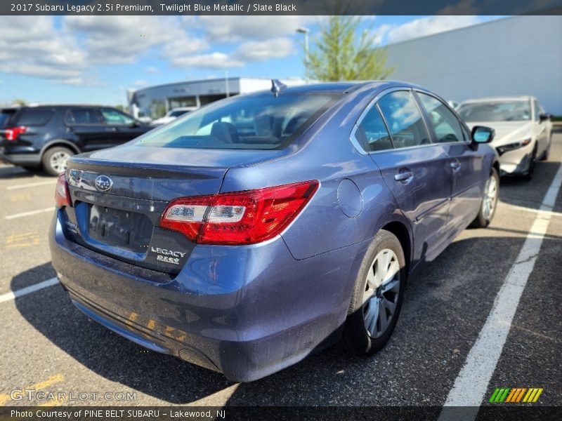 Twilight Blue Metallic / Slate Black 2017 Subaru Legacy 2.5i Premium