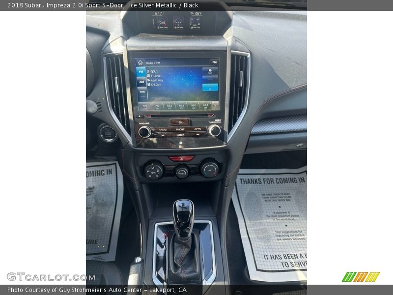Ice Silver Metallic / Black 2018 Subaru Impreza 2.0i Sport 5-Door