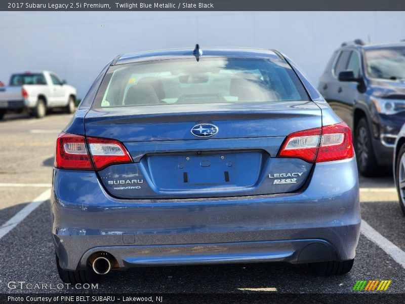 Twilight Blue Metallic / Slate Black 2017 Subaru Legacy 2.5i Premium