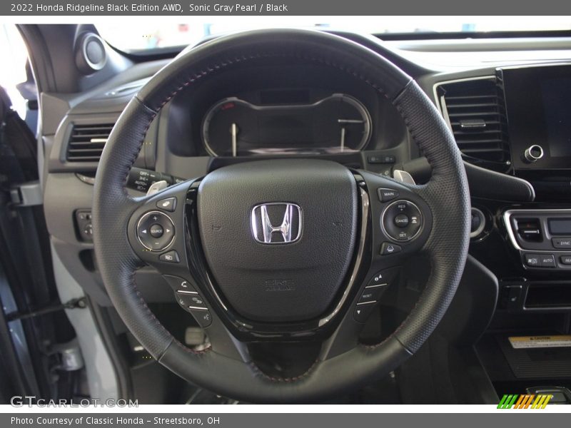  2022 Ridgeline Black Edition AWD Steering Wheel