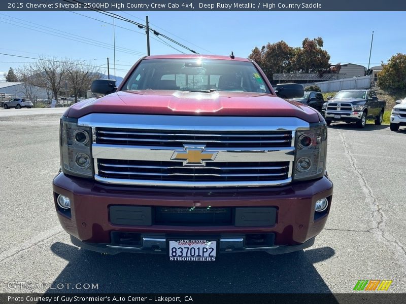 Deep Ruby Metallic / High Country Saddle 2015 Chevrolet Silverado 2500HD High Country Crew Cab 4x4