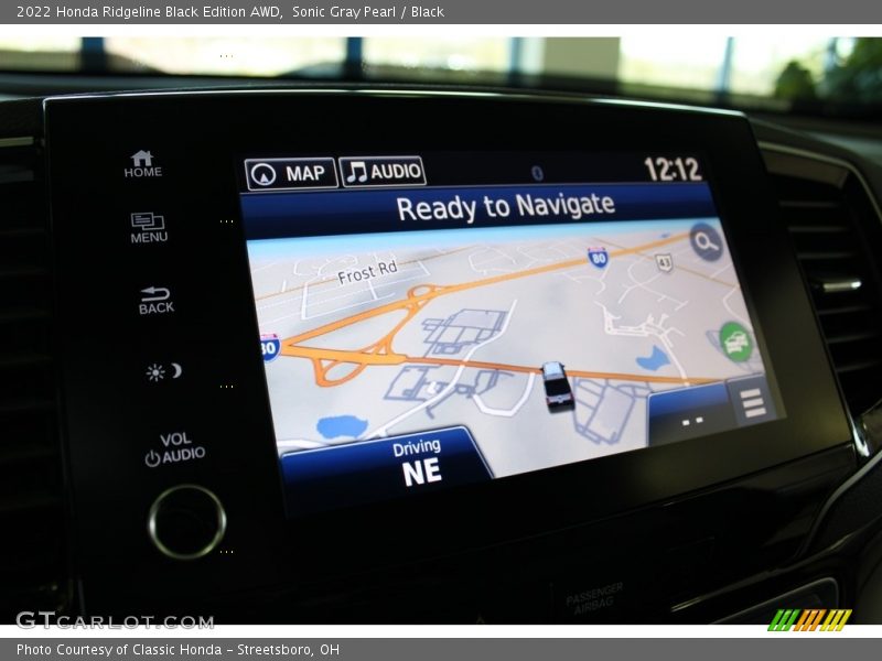 Navigation of 2022 Ridgeline Black Edition AWD