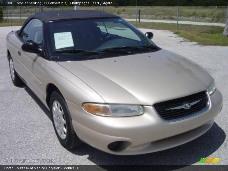 Champagne Pearl / Agate 2000 Chrysler Sebring JXi Convertible