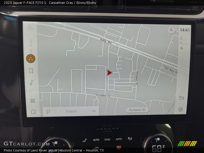 Navigation of 2023 F-PACE P250 S