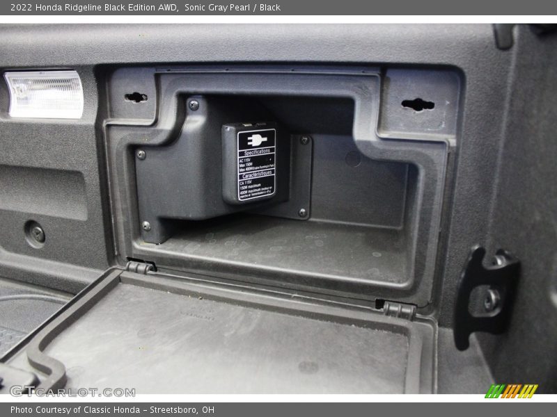  2022 Ridgeline Black Edition AWD Trunk