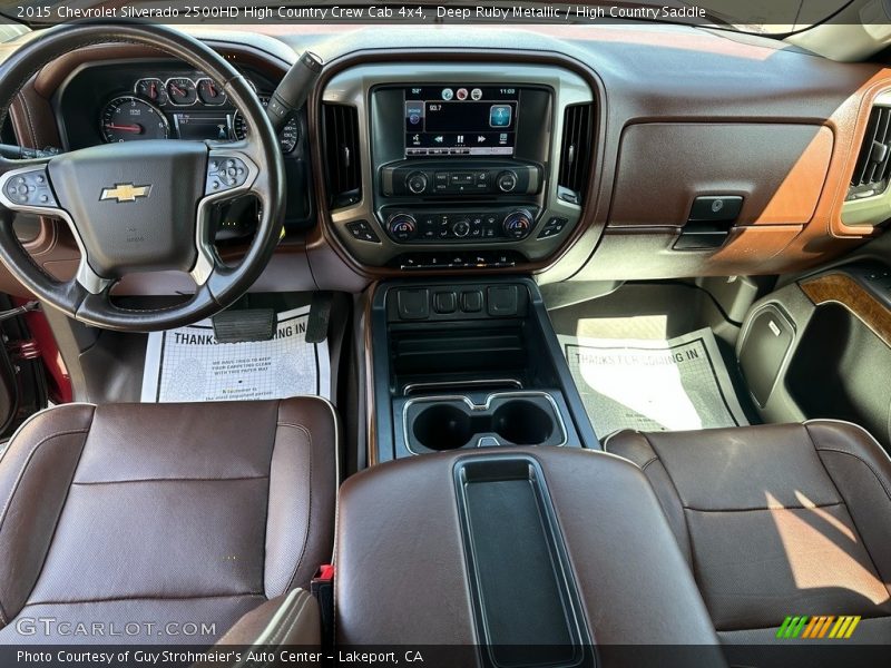 Dashboard of 2015 Silverado 2500HD High Country Crew Cab 4x4