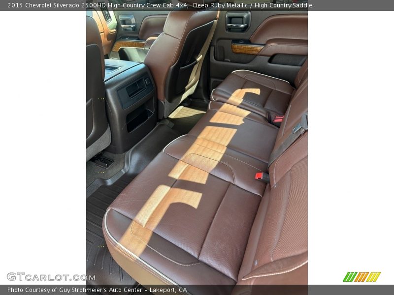 Rear Seat of 2015 Silverado 2500HD High Country Crew Cab 4x4
