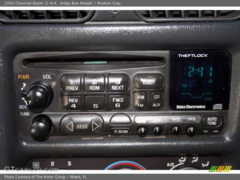 Indigo Blue Metallic / Medium Gray 2000 Chevrolet Blazer LS 4x4