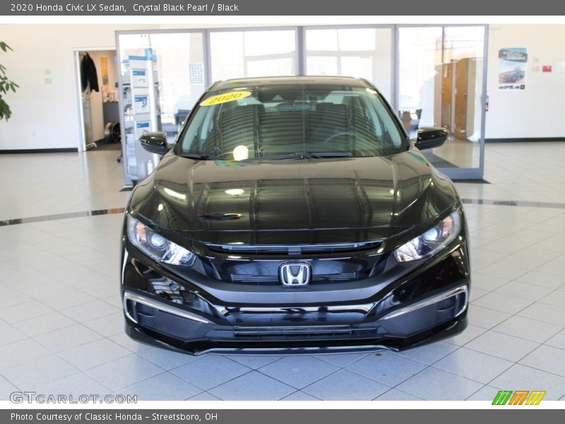 Crystal Black Pearl / Black 2020 Honda Civic LX Sedan
