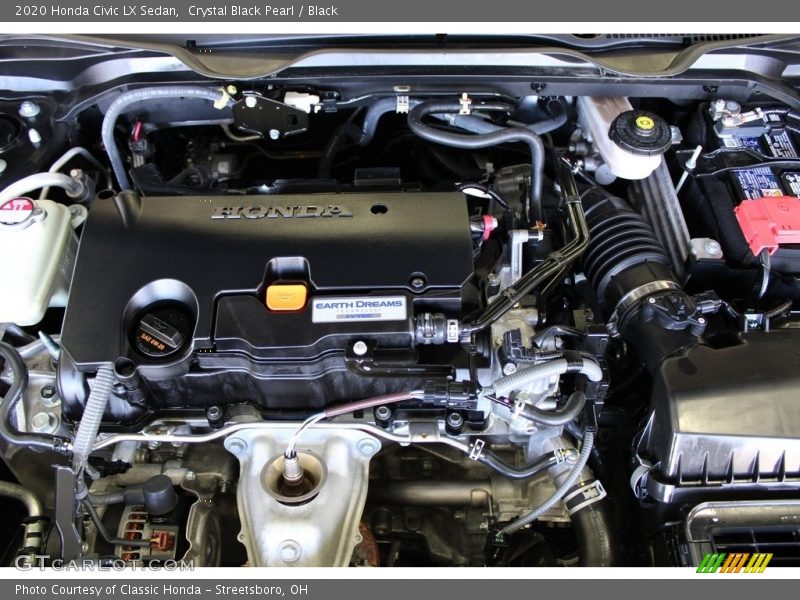 Crystal Black Pearl / Black 2020 Honda Civic LX Sedan