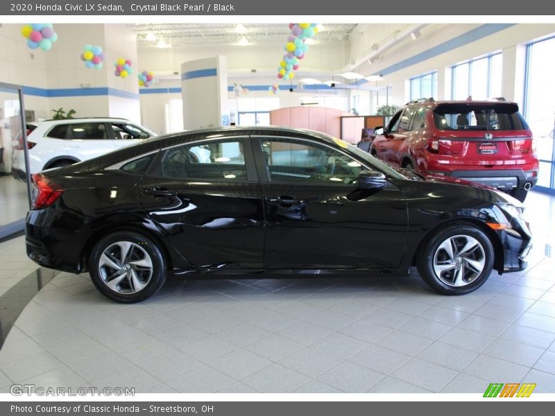 Crystal Black Pearl / Black 2020 Honda Civic LX Sedan