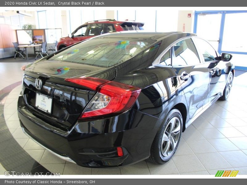 Crystal Black Pearl / Black 2020 Honda Civic LX Sedan