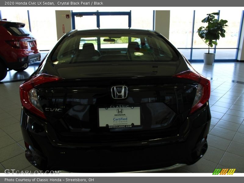 Crystal Black Pearl / Black 2020 Honda Civic LX Sedan
