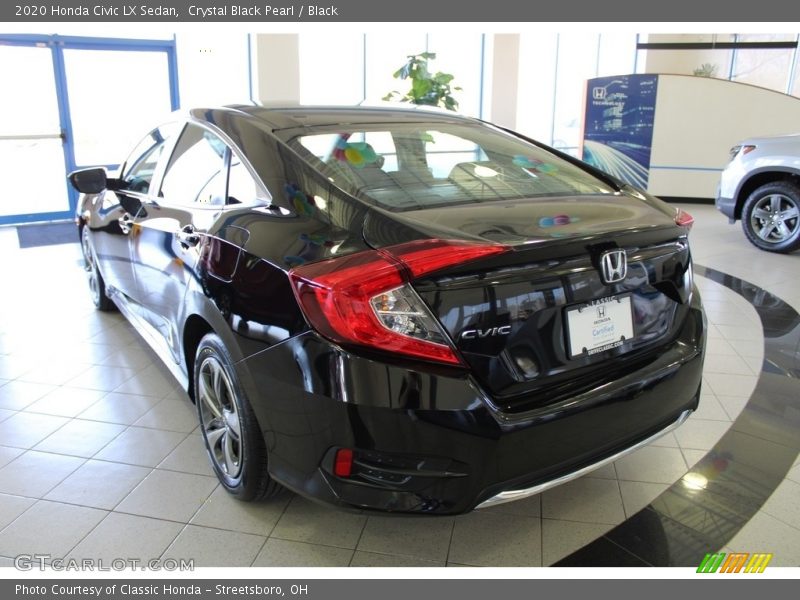 Crystal Black Pearl / Black 2020 Honda Civic LX Sedan