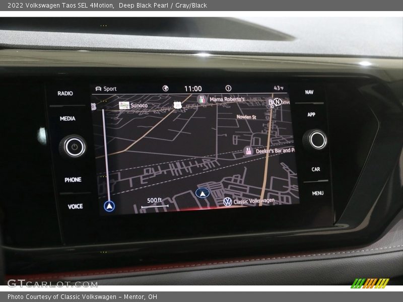 Navigation of 2022 Taos SEL 4Motion