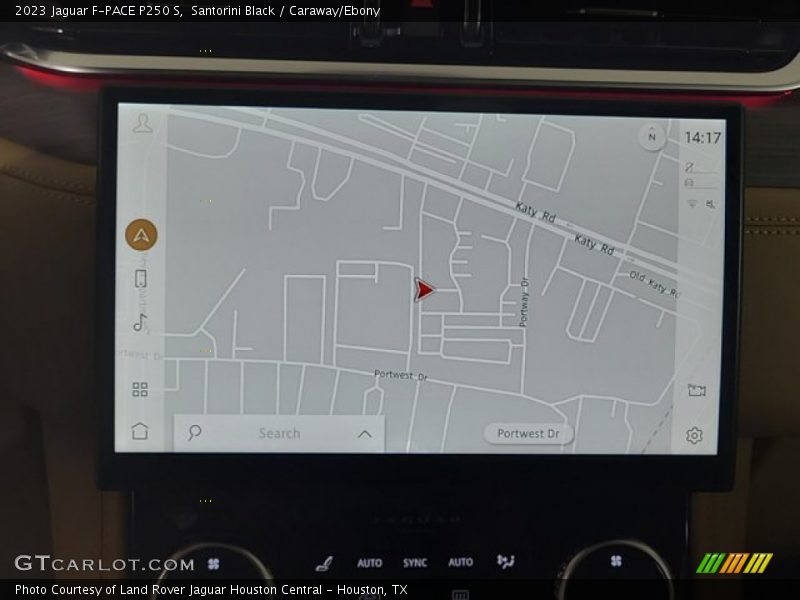Navigation of 2023 F-PACE P250 S