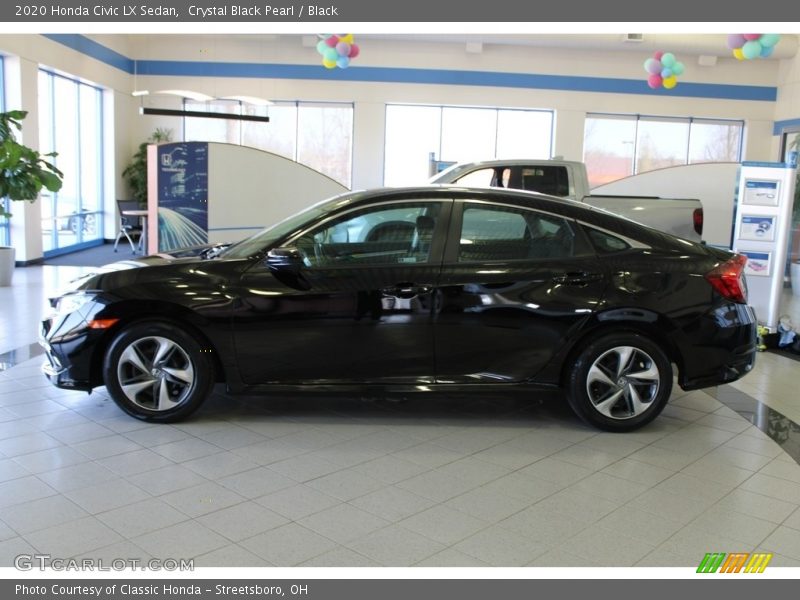 Crystal Black Pearl / Black 2020 Honda Civic LX Sedan