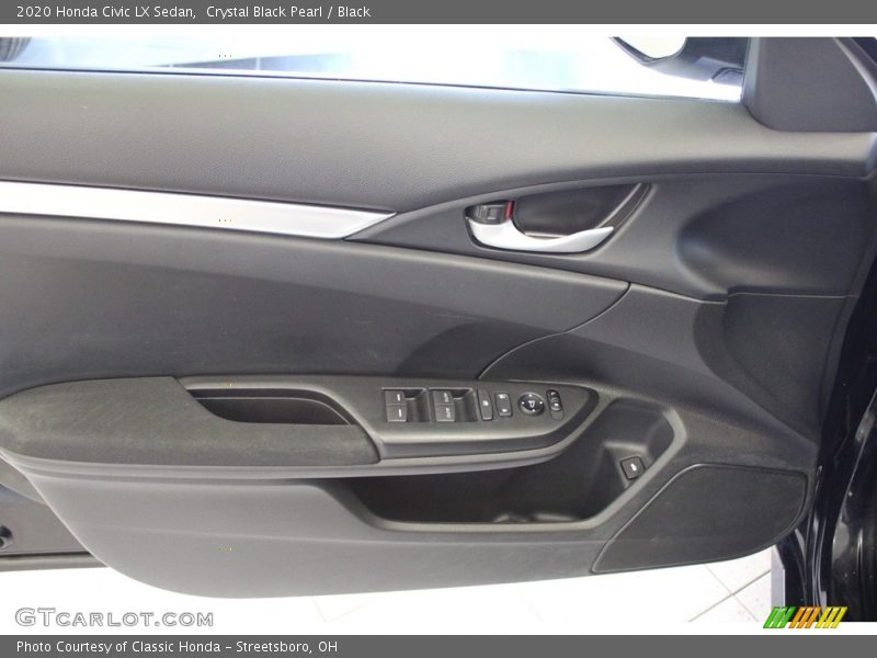 Crystal Black Pearl / Black 2020 Honda Civic LX Sedan