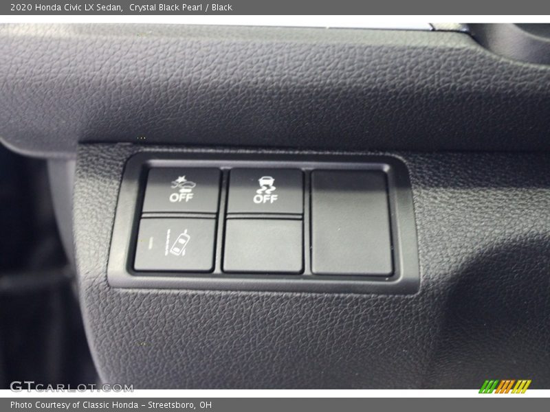 Crystal Black Pearl / Black 2020 Honda Civic LX Sedan