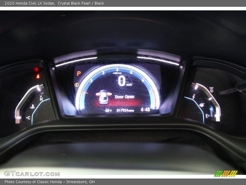 Crystal Black Pearl / Black 2020 Honda Civic LX Sedan