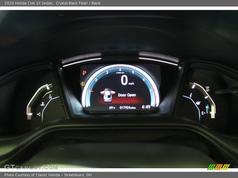 Crystal Black Pearl / Black 2020 Honda Civic LX Sedan