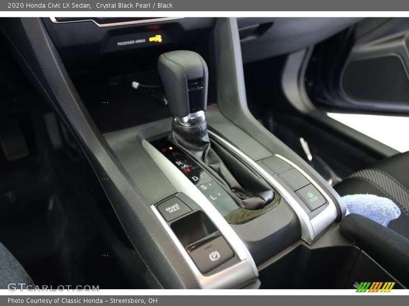 Crystal Black Pearl / Black 2020 Honda Civic LX Sedan