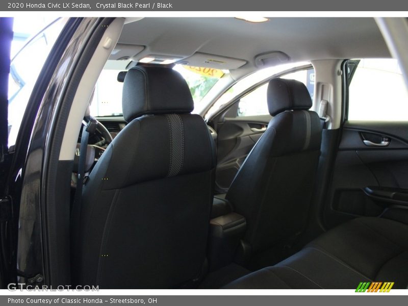 Crystal Black Pearl / Black 2020 Honda Civic LX Sedan