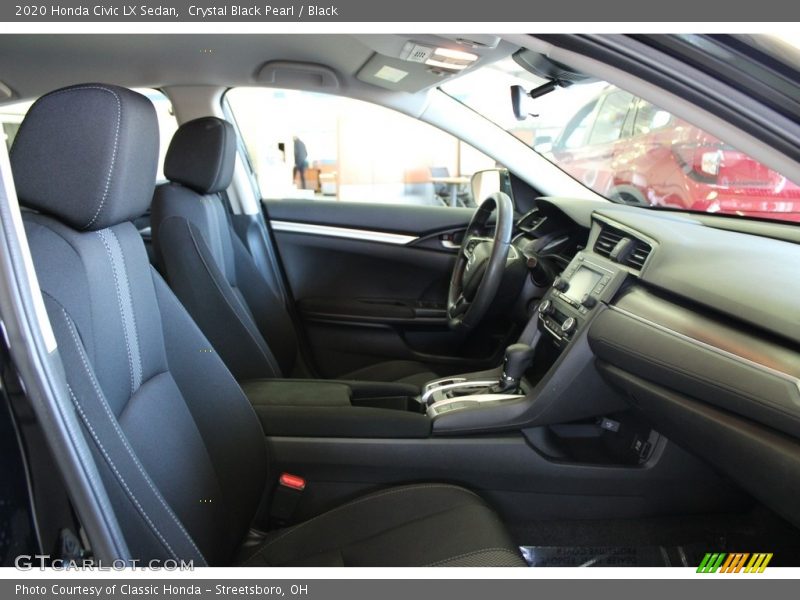 Crystal Black Pearl / Black 2020 Honda Civic LX Sedan