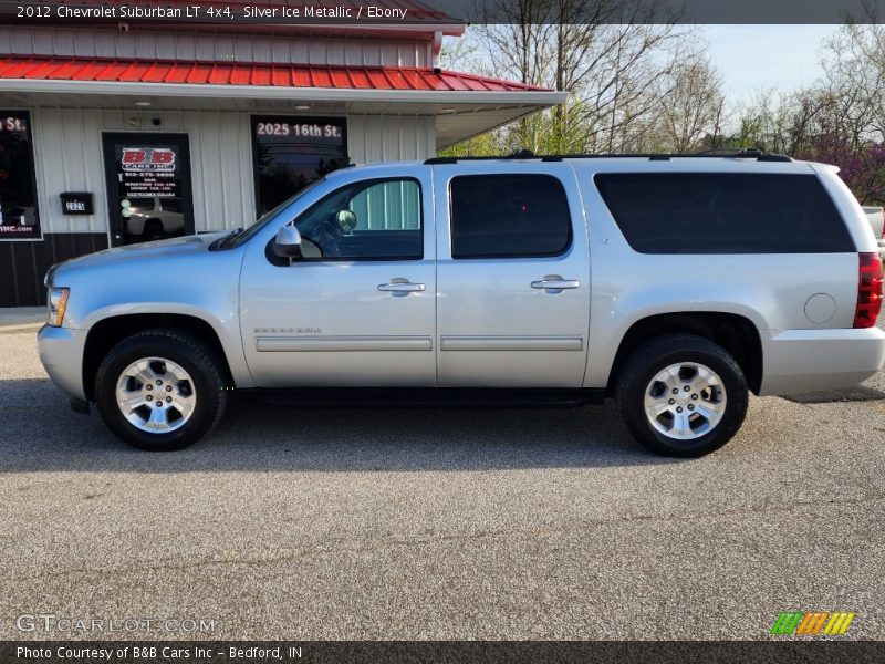 Silver Ice Metallic / Ebony 2012 Chevrolet Suburban LT 4x4