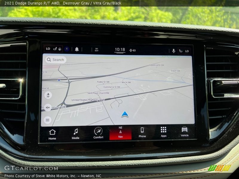 Navigation of 2021 Durango R/T AWD