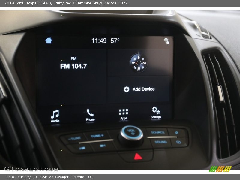 Ruby Red / Chromite Gray/Charcoal Black 2019 Ford Escape SE 4WD