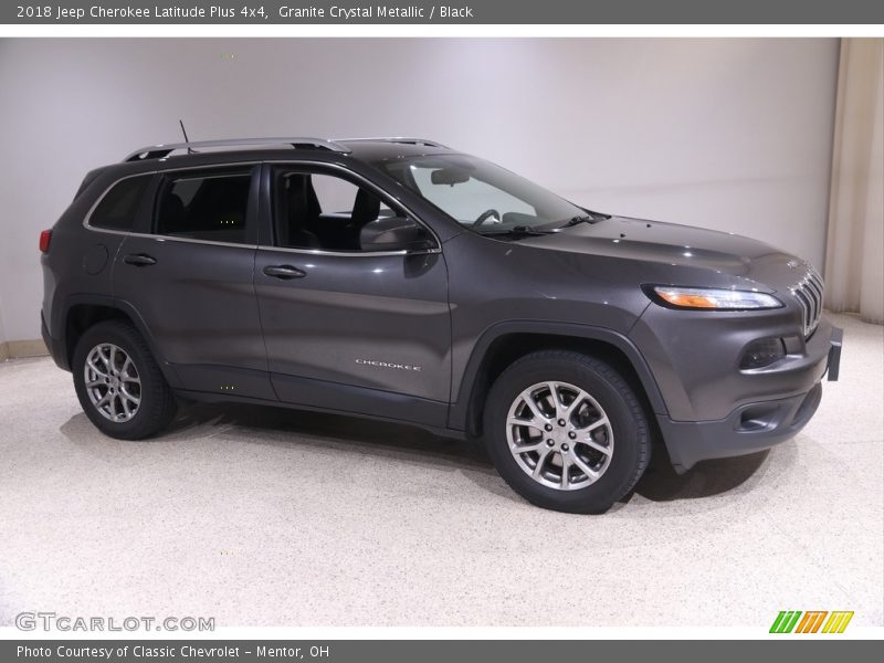 Granite Crystal Metallic / Black 2018 Jeep Cherokee Latitude Plus 4x4