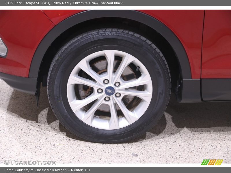 Ruby Red / Chromite Gray/Charcoal Black 2019 Ford Escape SE 4WD