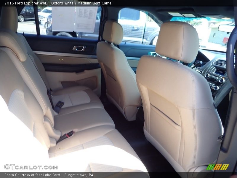 Oxford White / Medium Light Camel 2016 Ford Explorer 4WD