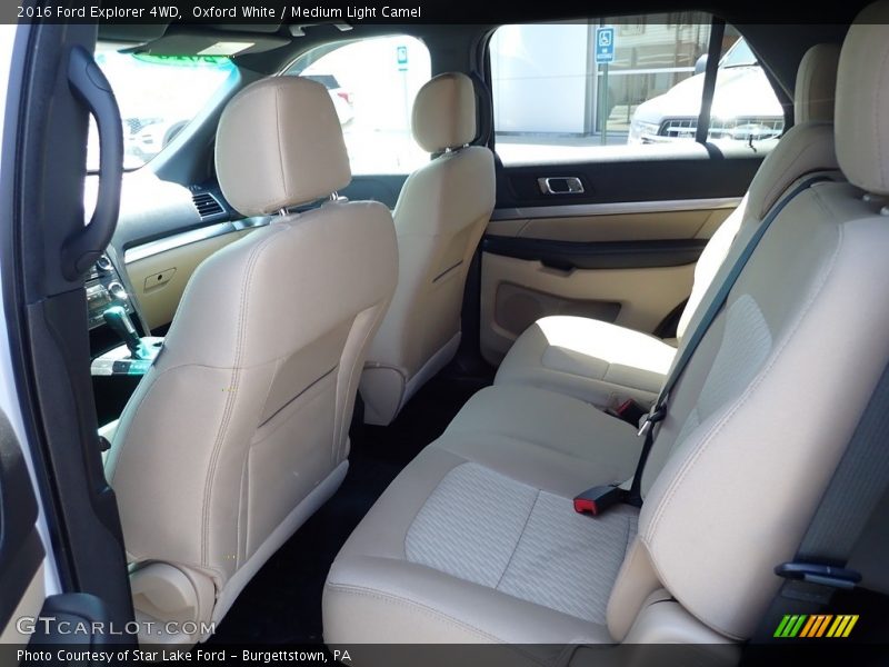 Oxford White / Medium Light Camel 2016 Ford Explorer 4WD