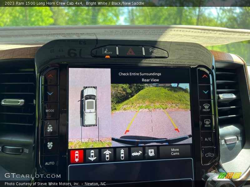 Bright White / Black/New Saddle 2023 Ram 1500 Long Horn Crew Cab 4x4