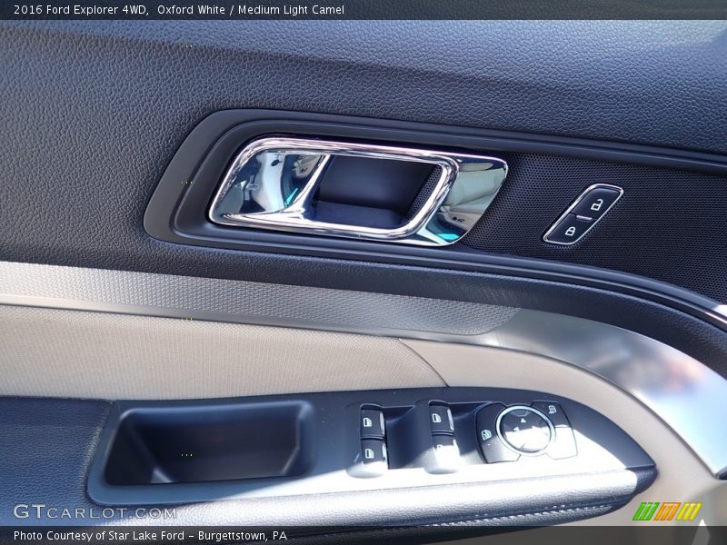 Oxford White / Medium Light Camel 2016 Ford Explorer 4WD