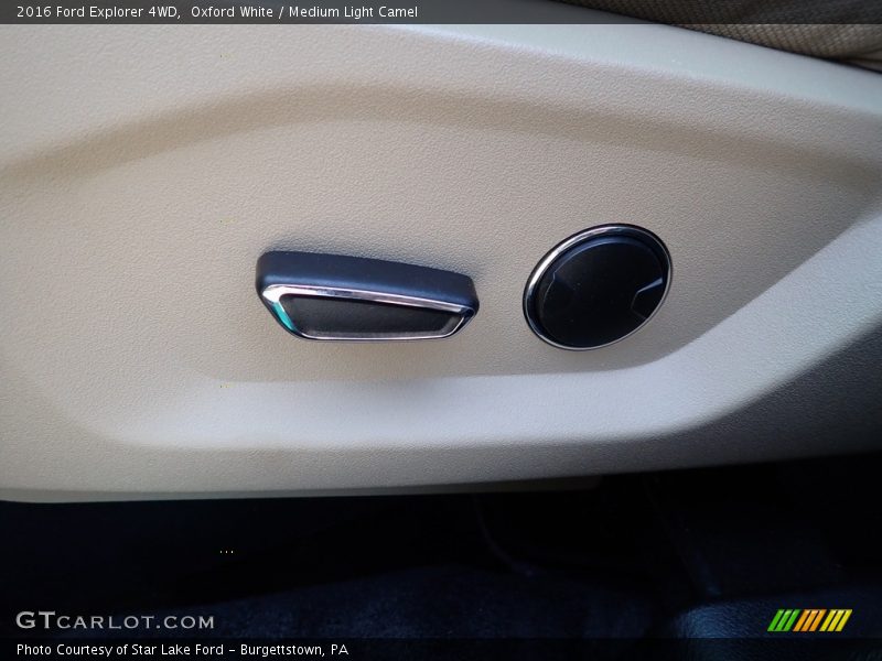 Oxford White / Medium Light Camel 2016 Ford Explorer 4WD