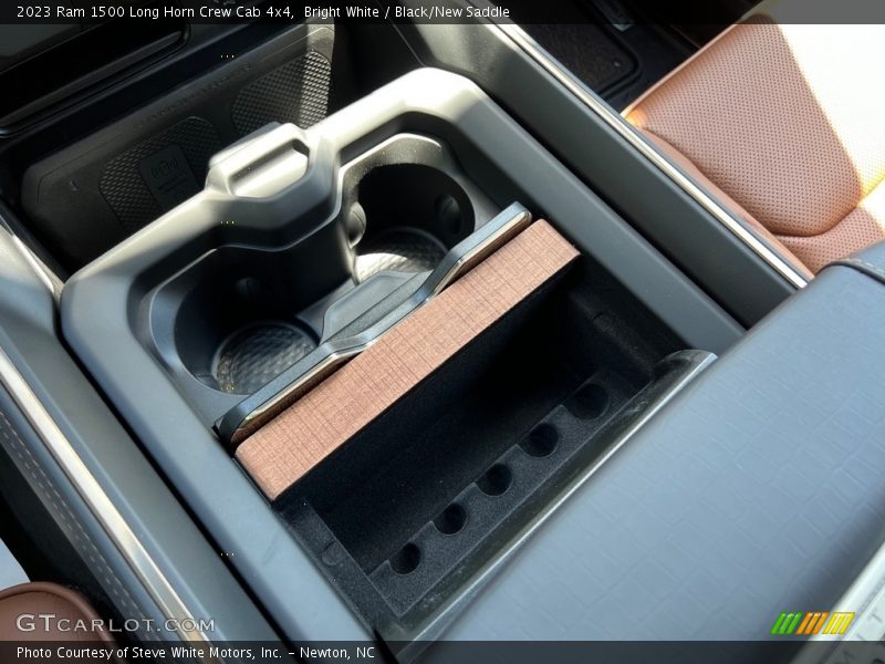 Bright White / Black/New Saddle 2023 Ram 1500 Long Horn Crew Cab 4x4