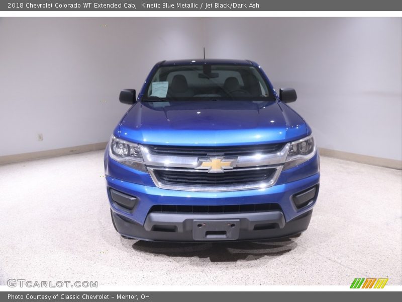 Kinetic Blue Metallic / Jet Black/Dark Ash 2018 Chevrolet Colorado WT Extended Cab