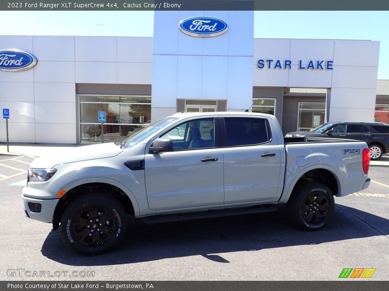 Cactus Gray / Ebony 2023 Ford Ranger XLT SuperCrew 4x4