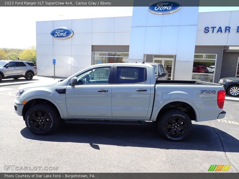 Cactus Gray / Ebony 2023 Ford Ranger XLT SuperCrew 4x4