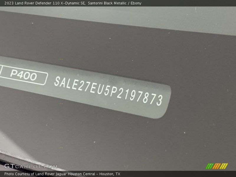 Santorini Black Metallic / Ebony 2023 Land Rover Defender 110 X-Dynamic SE